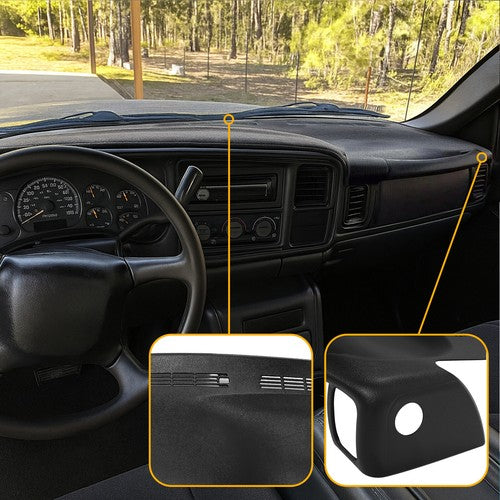 ABS Molded Dash Cap Board Cover Dashboard Overlay for Silverado Sierra 99-06