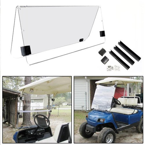 DURAFORCE For Yamaha G22 2003-2006 Foldable Clear Golf Cart Windshield PC Windscreen