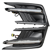 DURAFORCE Fog Light Covers W/LED White DRL Yellow Turn Signal for 19-22 Subaru Ascent