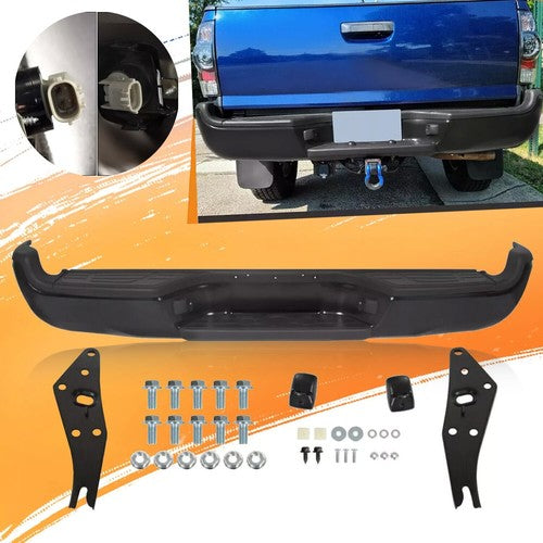 DURAFORCE Complete Black Rear Bumper Assembly for 2005 2015 Tacoma 05 15 SR5