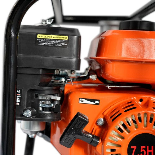 DURAFORCE 3" Gasoline Water Pump 7.5 HP 210CC 4 Stroke Gas-Powered Semi-Trash Water Pump