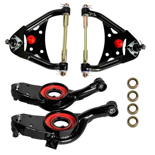 DURAFORCE Tubular Upper Lower Control Arms w/ Ball Joints for Chevy Impala Bel Air 1965-70
