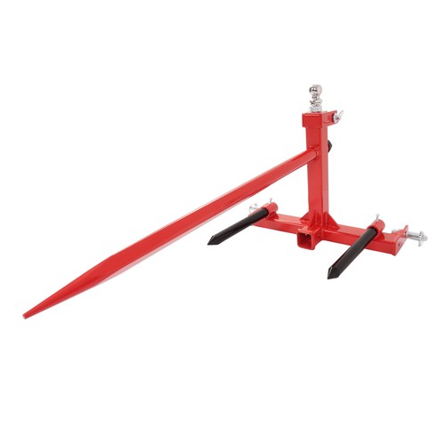 DURAFORCE 3 Point Hay Bale Spear Receiver Hitch Cat 1 Tractor W/Gooseneck Ball 3000 LB