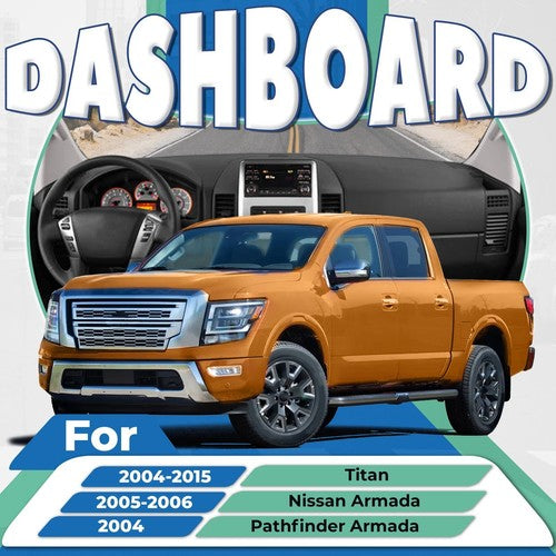 04-07 Nissan Titan Armada With Speaker Center Console Panel Dash Radio AC Bezel
