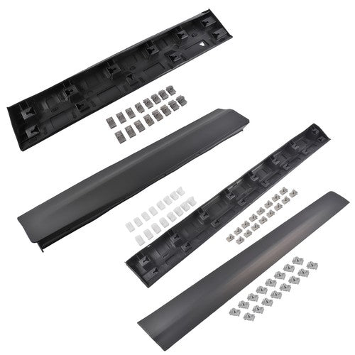 DURAFORCE 4Pcs Front Rear Lower LH & RH Door Trim Molding Black for Cadillac XT5 2017-2025
