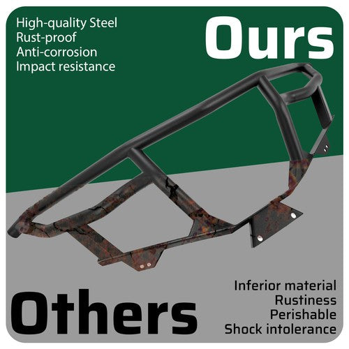 DURAFORCE BLACK FRONT BRUSH GUARD BUMPER FOR YAMAHA WOLVERINE RMAX2 / RMAX4 1000 21-24