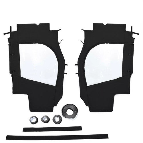 DURAFORCE For Kubota RTV1100 Black PVC Full Soft Doors Cab Enclosure RTV900/RTV1120 08-14