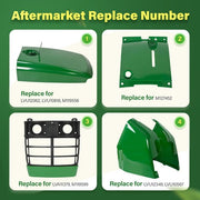 DURAFORCE Front Grille/Hood/Fuel Door Kit/Cowl LH/RH Cover For John Deere 4200 4300 4400