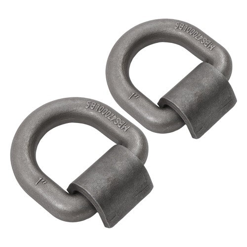 DURAFORCE 2 Pack 1" Weld On Forged D Ring with Welding Clip 47,000 LBS Fracture Strength