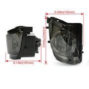 DURAFORCE Smoked Lens Fog Lights Bumper Lamps w/Bulb for Lexus IS250 IS350 2006-2010 07 08