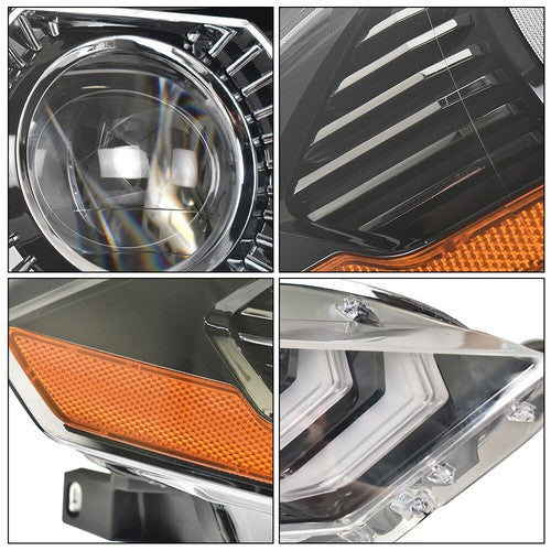 DURAFORCE LED DRL Projector Headlight Lamp Black Right Side Fit For Ford Mustang 2018-2020