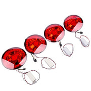 DURAFORCE 4Pcs LED Brake Tail Lights RED Lens For Chevrolet Corvette C6 Coupe 2005-2013