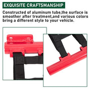 DURAFORCE Aluminum Nerf Bars Red Bar Black Nets For 2020-24 Honda TRX 250EX 250X Pair set