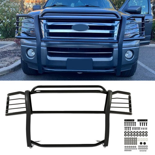 DURAFORCE Front Bumper Bar Grill Guard Brush Black for Ford Expedition 2003-2017