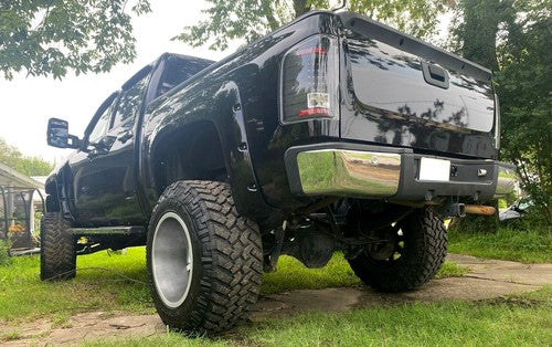 Chrome Rear Bumper For 2007-2013 Chevy Silverado GMC Sierra 1500 Sensor Hole