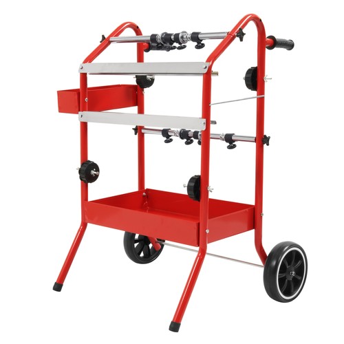 DURAFORCE Mobile 18" Multi-Roll Masking Paper Machine w/ Storage Trays Holds Auto Tape