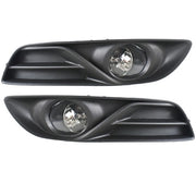 DURAFORCE Fog Lights Kit Clear Lens+Switch Clear Glass For Nissan Sentra 2013 2014 2015