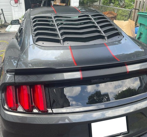 Fits 2015 2023 2019 2018 Ford Mustang Rear Window Louver Cover Sun Shade ABS