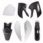 DURAFORCE Plastic Fender Fairing For Kawasaki KX 65 KLX 110 DRZ110 Suzuki RM65 White&Black