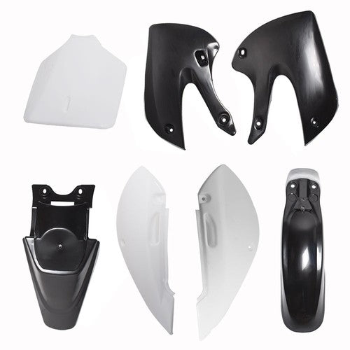 DURAFORCE Plastic Fender Fairing For Kawasaki KX 65 KLX 110 DRZ110 Suzuki RM65 White&Black