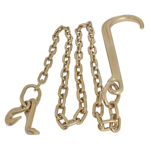 DURAFORCE Grade 70 Wrecker Tow Chain 5/16 x 6 FT 15" Axle J Hook Hook Rollback Carrier USA