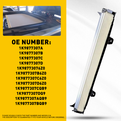 DURAFORCE Sunroof Sunshade Cover Assambly Beige For Audi Q5 VW Tiguan 2009-2017 1K9877307B