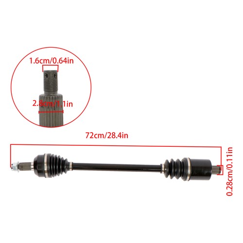 DURAFORCE Fit For Polaris General 1000 2016-2019 1333947 Rear LH/RH CV Axles Drive Shaft