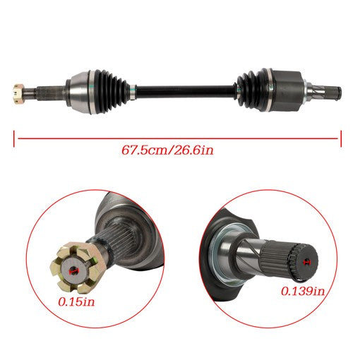 DURAFORCE For Nissan Altima 2007 2008 2009 2010 2011-13 NCV53911 1PCS Front CV Axle Shaft