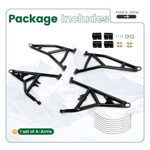 DURAFORCE High Clearance Steel Front A-Arms Set for Polaris RZR XP 1000 / 4 1000 (2014+)