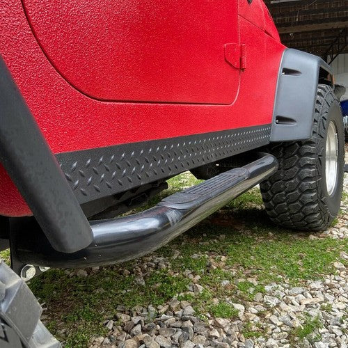 For 1997 2006 Jeep Wrangler TJ 11650 05 LH RH Side Body Armor Rocker Panel Kit