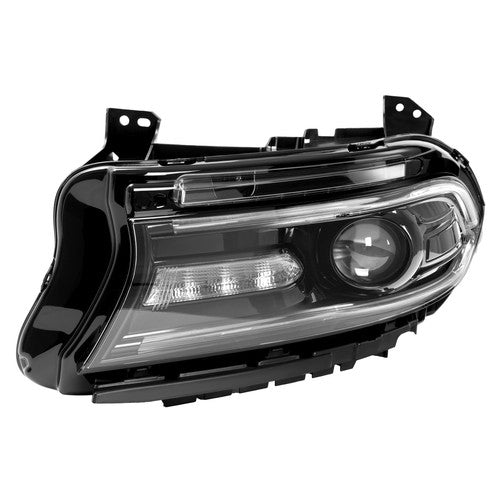 Left Driver Side Headlight Projector Assembly for Dodge Charger 2015 2023 Black