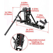 DURAFORCE 800lb Universal Motorcycle Carrier Hitch Mount Scooter Carrier Trailer Hauler
