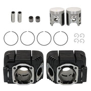 DURAFORCE Fit For Yamaha Rd350 1973-1975 Cylinder Rebuild Kit Pistons Rings Pins
