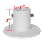 DURAFORCE 4 Pack Aluminum Slide Deck Flange w/ Flange Bolt For Inground Swimming Pools