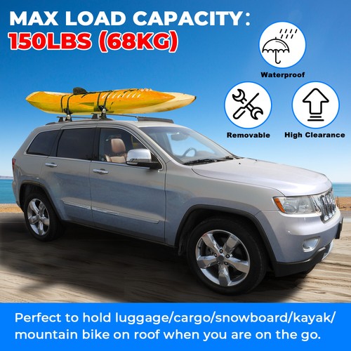 For Jeep Grand Cherokee 2011 2022 Cross Bar Roof Rack Side Rail Luggage Carrier