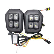DURAFORCE FOR 2016-2023 Toyota Tacoma SR SR5 Fog lights 4-Eyes DRL LED Double Turn Signal