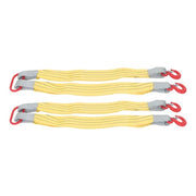 DURAFORCE 2 PCS 3.3ft Lifting Slings Straps with Hooks Two Leg Rigging Straps 4410 lbs