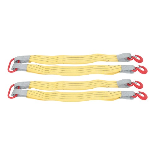 DURAFORCE 2 PCS 3.3ft Lifting Slings Straps with Hooks Two Leg Rigging Straps 4410 lbs
