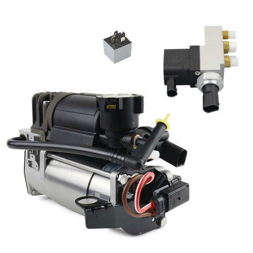 DURAFORCE Air Suspension Compressor Pump + Relay + Valve Block For Mercedes-Benz E320 E500