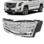 DURAFORCE Front Bumper Grille Plastic Chrome Fit For Cadillac Escalade 2015-2020