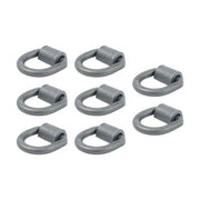 DURAFORCE 8 Pack 3/4" Heavy Duty Weld On Forged D Rings with Welding Clips, 26,500 lbs