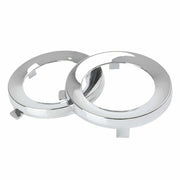 DURAFORCE For 2009-2013 Subaru Forester Pair Front Chrome Fog Light Trim Fog Lamp Cover