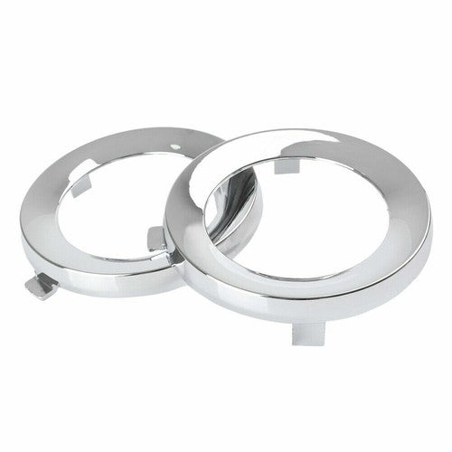 DURAFORCE For 2009-2013 Subaru Forester Pair Front Chrome Fog Light Trim Fog Lamp Cover