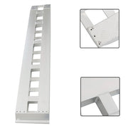 DURAFORCE 1 Pair 6063 Aluminum Silver 84" × 14" Ramps 6000Lbs Car Trailer Truck Hook End