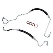 DURAFORCE 2pcs Power Steering Pressure Line Hoses for Chevy Silverado GMC Sierra 6.6L V8
