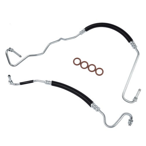 DURAFORCE 2pcs Power Steering Pressure Line Hoses for Chevy Silverado GMC Sierra 6.6L V8