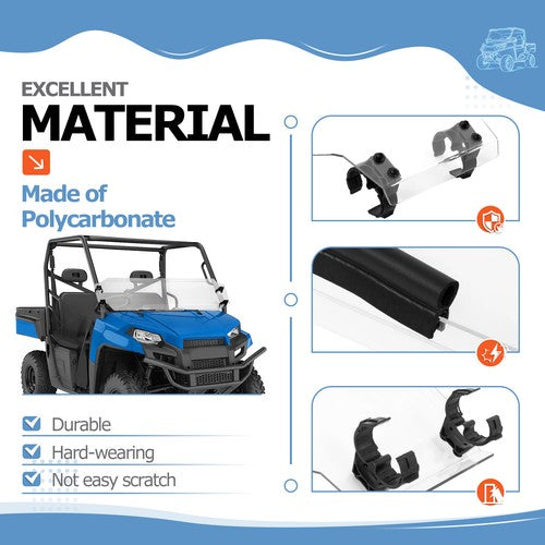 Front Half Windshield for Polaris Ranger 570 2017-2025