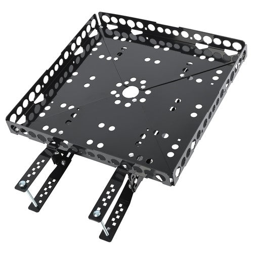 DURAFORCE Rear Bumper Mounted Generator Cargo Luggage Basket Rack Tray Kit For Trailers RV