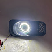 DURAFORCE For 1999-2000 Honda Civic JDM Front LED Double colour Fog Lights Lamps DRL Pair
