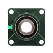 DURAFORCE 2 Pack UCF207-20 Flange Pillow Block Bearing, 1-1/4 inch Bore, Self-Alignment
